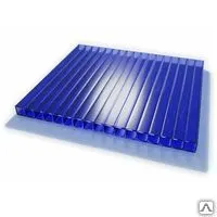 фото Поликарбонат KINPLAST 6 мм Синий, лист 2*1*6м