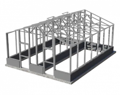 фото Теплица английская СУПЕР ЧЕЛСИ / Оранжерея 5,7х7,15 м, 2 отделения, оцинкованная