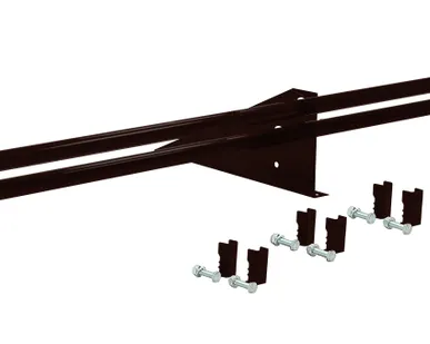 фото Снегозадержатель трубчатый для фальцевой кровли Optima RAL 8019 3м