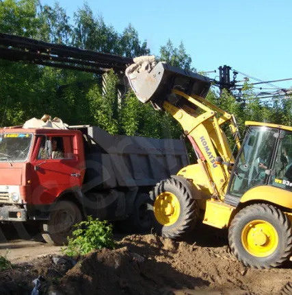 Фото №0 Экскаватор погрузчик аренда