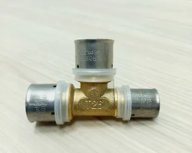 фото Пресс тройник 26х26х20, Hydrosta, переходной (редукционный), профиль TH пресс клещей, 1 шт