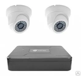 Фото №0 Комплект видеонаблюдения IQR для дома - 2 камеры