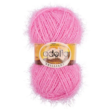 Фото №0 Пряжа ADELIA "BRILLIANT" 100% полиэстер 50 г 90 м №01 БЕЛЫЙ