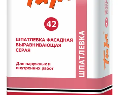 фото Шпатлевка фасадная выравнивающая серая ТиМ 42 25кг