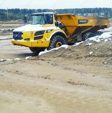 Фото №1 Аренда сочлененного самосвала Volvo A35F, Москва