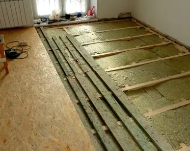 фото Утепление полов