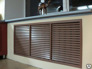 фото Решетка радиаторная 600х600 белая (беж, вишн, серая)