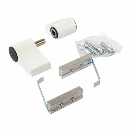 Фото №0 Петля двер. подшип. ELEMENTIS new, 2-х секционная, м/о 67, креп. на хол. профиль, белая RAL9016