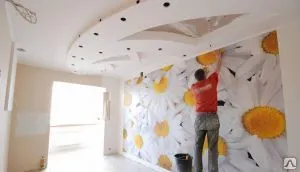 Фото №0 Оклейка обоев