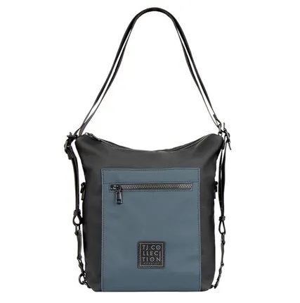 Фото №0 Черно-голубая сумка-кроссбоди Кроссовер в стиле унисекс TJ COLLECTION YH 8328024 BLU