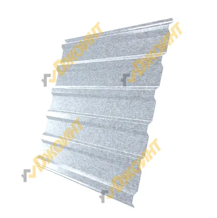 Фото №0 Профнастил МП-20 0,45 MATGRANIT RAL 9006 бело-алюминиевый