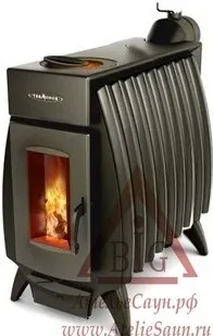 фото Печь отопительно-варочная ТМФ Огонь-Батарея 9 (с баком-теплообменником, антрацит, арт. 12600)