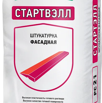 Фото №0 Основит Штукатурка Стартвелл фасадная цементная(PC21) 