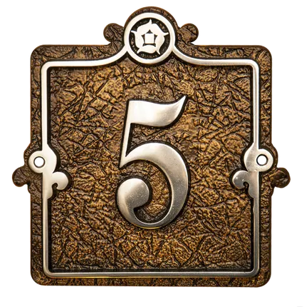 Фото №0 Номер на дом из алюминия или латуни арт.НД-30