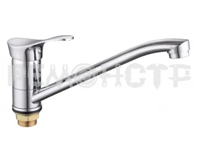 фото Смеситель для кухни с гайкой 473 латунь длинный KS-3015-25-31,d35 Lucky Tap, 1/10 П