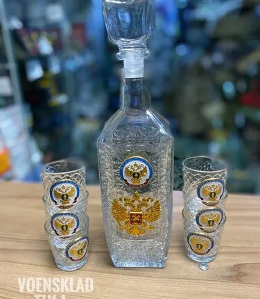 Фото №0 Подарочный набор штоф + 6 стопок Прокуратура