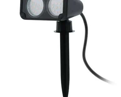 фото прожектор ландшафтный EGLO Nema 1 2х3Вт GU10 H180 пластик черный