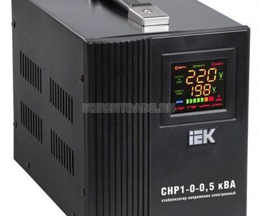 фото Стабилизатор напряжения СНИ1 однофазный 0,5кВА ИЭК