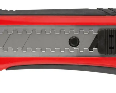 фото Нож технический "Рубин" 25 мм усиленный, прорезиненный KУРС 10183