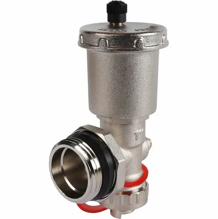 Фото №0 Регулируемый концевой фитинг ROMMER с дренажным вентилем, автоматический воздухоотводчик 1