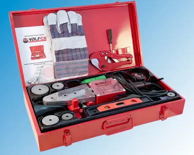 фото Комплект оборудования VALFEX VWM-06 для сварки полипропилена (20-25-32-40-50 мм), 1500 Вт, металлический кейс