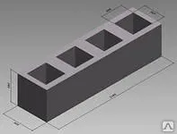 Фото №0 Пустотный блок ФБП12-1