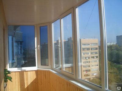 Фото №0 Балкон из пластикового профиля