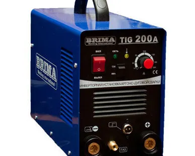 фото Уст-ка инвер-ная арг.дуговой сварки TIG-200A ММА BRIMA (220В,10-200,ПВ60%,9