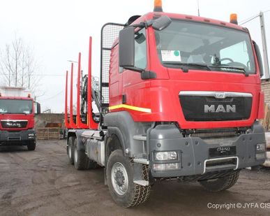 фото Лесовоз MAN 6x6 ман с кониками