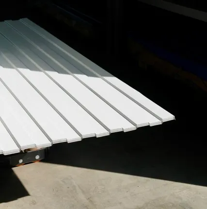 Фото №0 Профлист С-8 / белый / 0.45 мм. - RAL 9003 / Сигнальный белый - Глянцевая - с ЛКП - Первый - С-8 - Стандартные - Розница