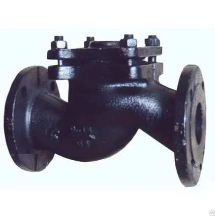 Фото №0 Клапан чугунный (Ду 100) обратный, подъемный, фланцевый 16ч6п Ру16, вода