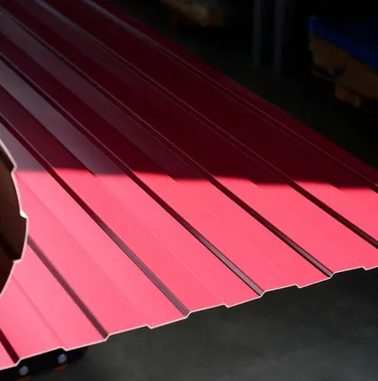 Фото №0 Профлист С-8 / красный / 0.45 мм. - RAL 3005 / Винно-красный - Глянцевая - с ЛКП - Второй - С-8 - Стандартные - Розница