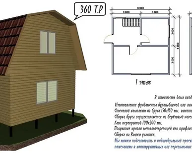 фото Строительство домов из бруса и газобетона