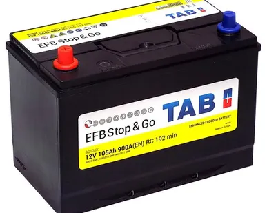 фото Аккумулятор TAB EFB SG10JX Asia 105 Ач п.п.