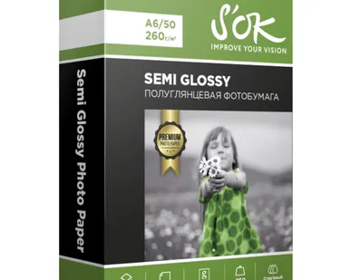 фото Бумага A6 50 шт. S'OK Semi