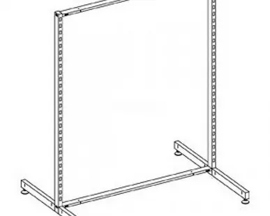фото Стойка Т-образная для гандолы L=870мм H=1495мм P50, хром