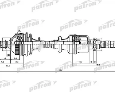 фото PDS1518 Полуось