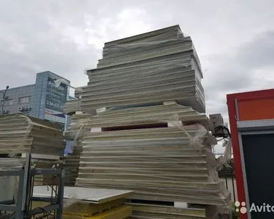 фото Сэндвич панели Минвата 80 мм, 4,35 м