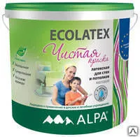 фото ECOLATEX 5 л ECO Экологичная латексная краска для стен и потолков