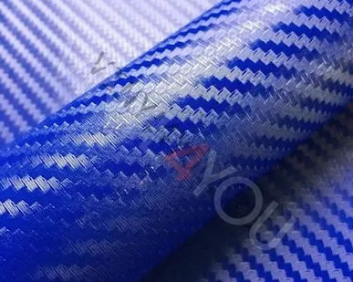 фото Пленка Карбон 3D синий