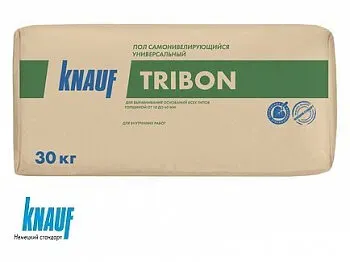 фото НАЛИВНОЙ ПОЛ ТРИБОН КNAUF САМОНИВЕЛИРУЮЩИЙ ДЛЯ СОЗДАНИЯ СТЯЖЕК (30КГ)
