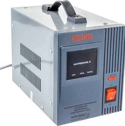 Фото №0 Стабилизатор напряжения АСН-2000/1-Ц 1ф 2кВт IP20 релейный Ресанта 63/6/4