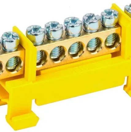 Фото №0 Шина PE "земля" на DIN-изол. "Стойка" ШНИ-6х9-8-С-Ж ИЭК YNN10-69-8P-K05