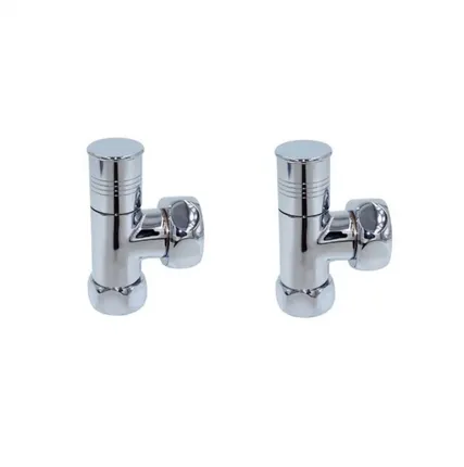 Фото №0 Комплект (2шт) угловых кранов для подключения полотенцесушителя 1" внутр.  х 3/4" внутр. резьба