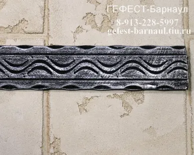 фото Полоса кованая декоративная 40х4 прокат Волна
