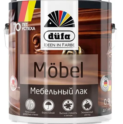 Фото №0 Лак DUFA Лак для отделки мебели DUFA Mobel 0,9 л глянцевый бесцветный