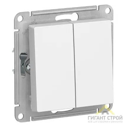 Фото №0 Механизм выключателя 2-м ATLAS DESIGN 10 АХ бел.SchE ATN000151