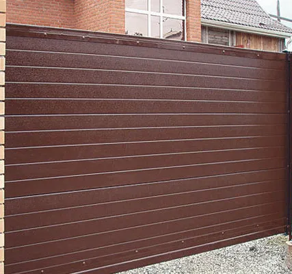 Фото №0 Откатные ворота сэндвич