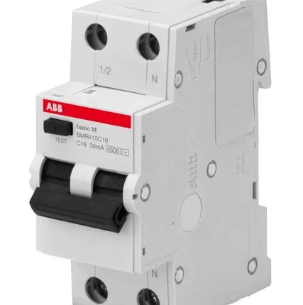 Фото №0 Выключатель авт. диф. тока 2п С 40А 30мА 4.5кА тип AC Basic M BMR415C40 ABB 2CSR645041R1404