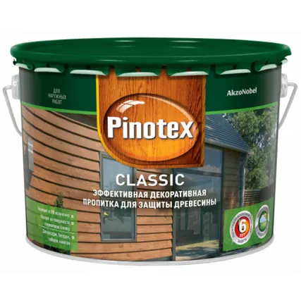 Фото №0 Пропитка для дерева Pinotex Classic 10л